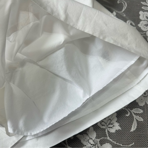 Aritzia Wilfred Off The Shoulder Lunette Dress in White Sz  Med - Picture 7 of 10